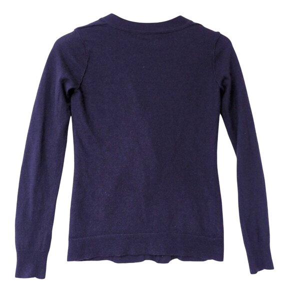 Martin Osa Cardigan Sweater Womens S Blue Cashmere‎ Silk Button Front V-Neck - Picture 2 of 9